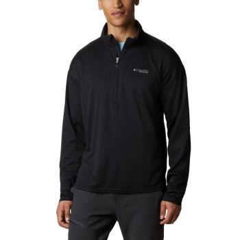 Columbia Irico Knit Half-Zip, Sudaderas Negros Para Hombre | 642058-VQU